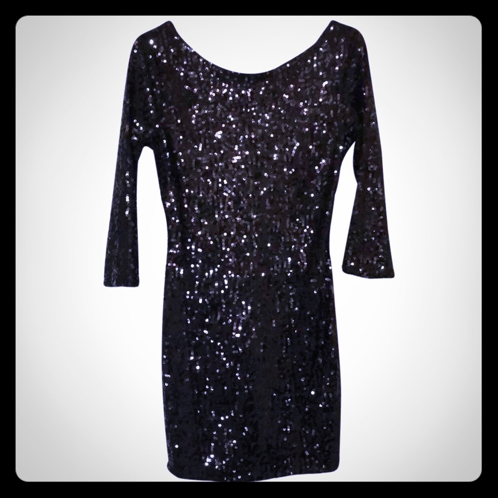 Black sequin party dress - New Years Eve